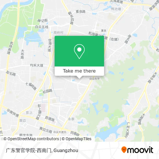 广东警官学院-西南门 map