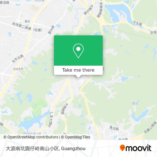 大源南坑圆仔岭南山小区 map
