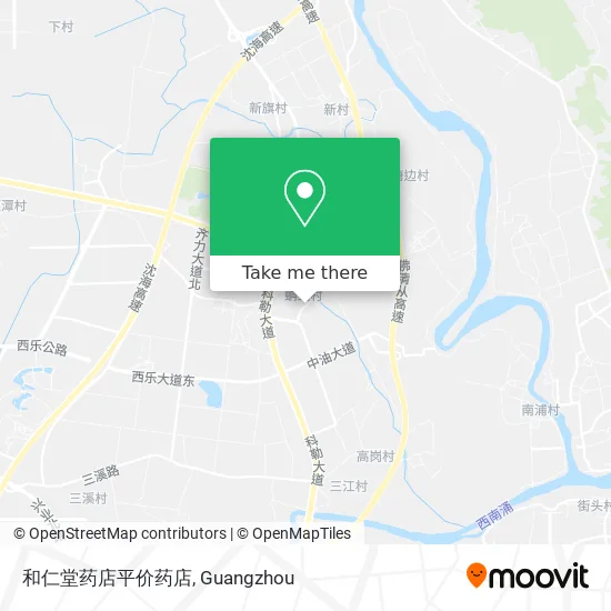 和仁堂药店平价药店 map