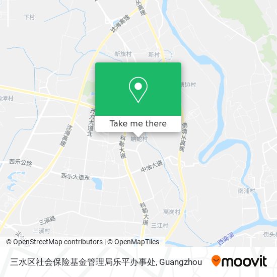 三水区社会保险基金管理局乐平办事处 map