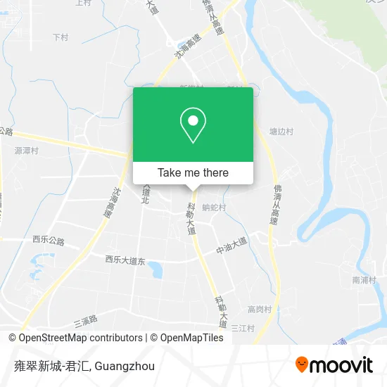 雍翠新城-君汇 map