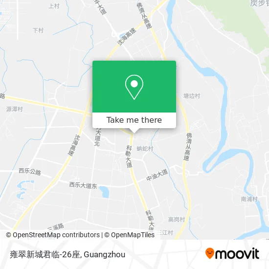 雍翠新城君临-26座 map