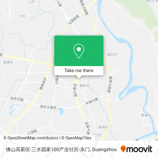 佛山高新区·三水园家100产业社区-东门 map