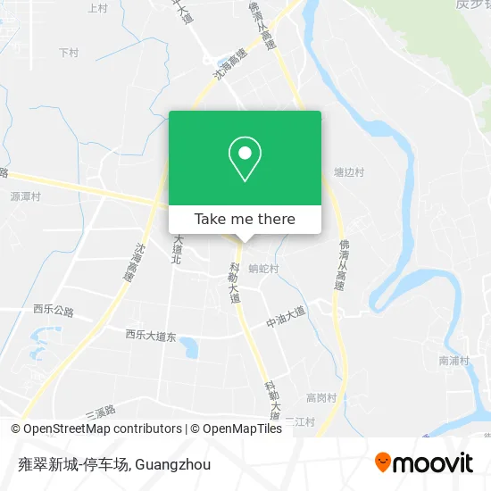 雍翠新城-停车场 map