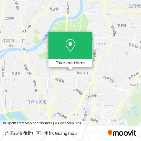均禾街清湖北社区计生协 map
