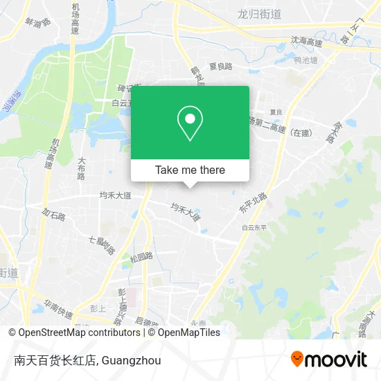 南天百货长红店 map