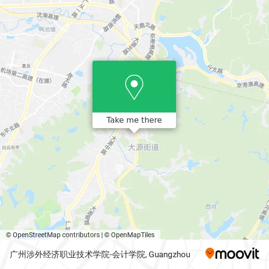 广州涉外经济职业技术学院-会计学院 map