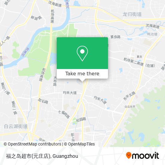 福之岛超市(元庄店) map