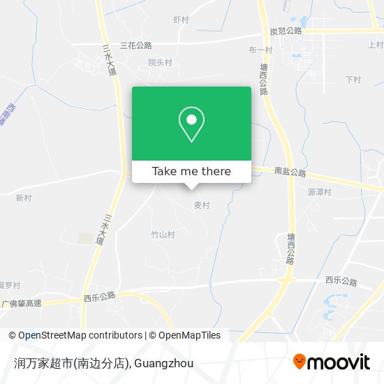 润万家超市(南边分店) map