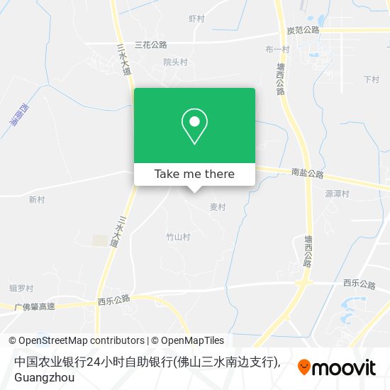 中国农业银行24小时自助银行(佛山三水南边支行) map