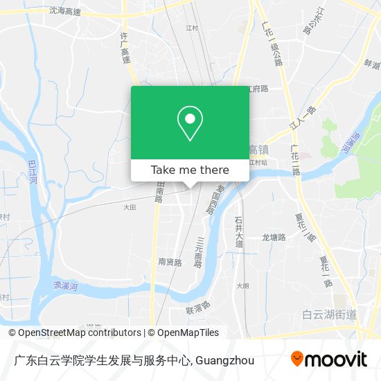 广东白云学院学生发展与服务中心 map