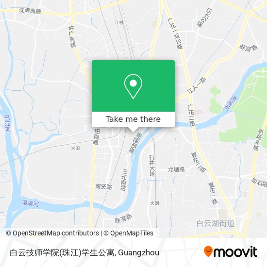 白云技师学院(珠江)学生公寓 map