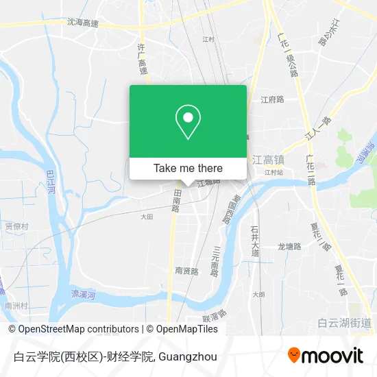 白云学院(西校区)-财经学院 map