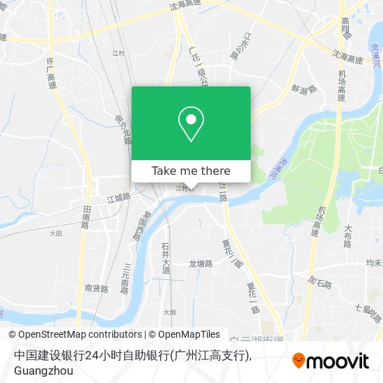 中国建设银行24小时自助银行(广州江高支行) map