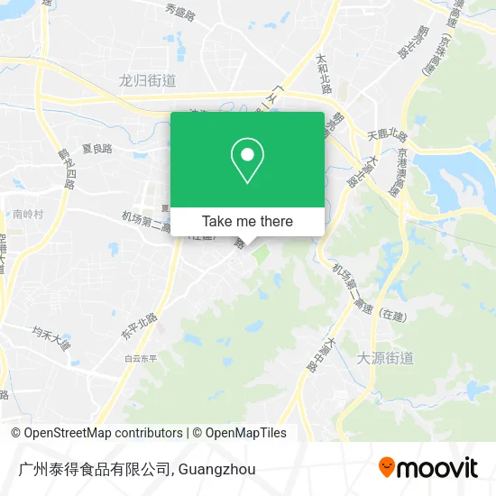 广州泰得食品有限公司 map