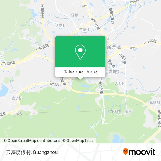 云豪度假村 map
