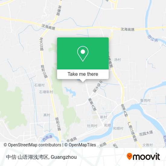 中信·山语湖浅湾区 map