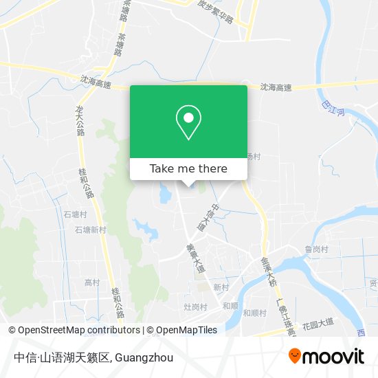 中信·山语湖天籁区 map