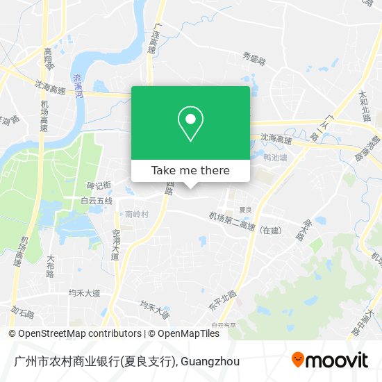 广州市农村商业银行(夏良支行) map