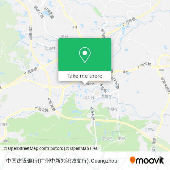 中国建设银行(广州中新知识城支行) map