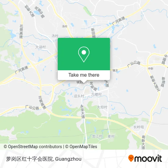 萝岗区红十字会医院 map