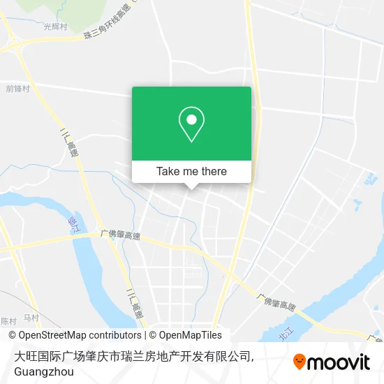 大旺国际广场肇庆市瑞兰房地产开发有限公司 map