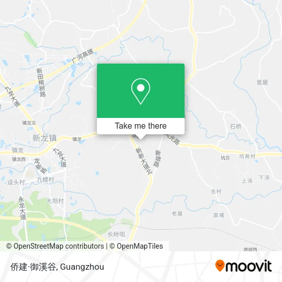 侨建·御溪谷 map
