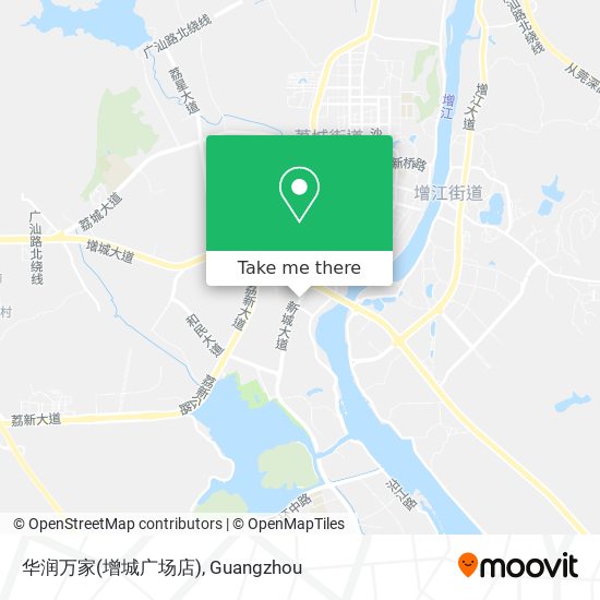 华润万家(增城广场店) map