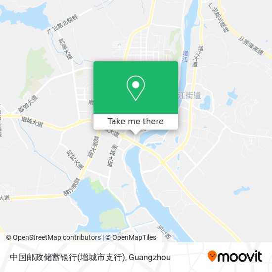中国邮政储蓄银行(增城市支行) map