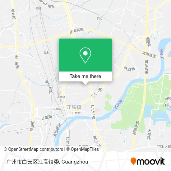 广州市白云区江高镇委 map