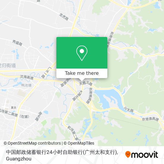 中国邮政储蓄银行24小时自助银行(广州太和支行) map