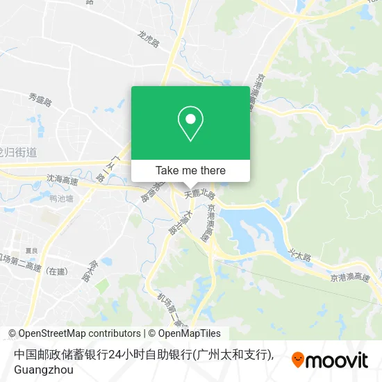 中国邮政储蓄银行24小时自助银行(广州太和支行) map