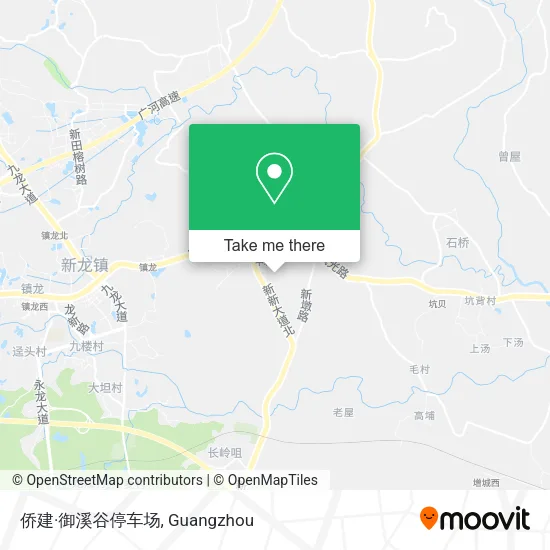 侨建·御溪谷停车场 map