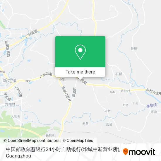 中国邮政储蓄银行24小时自助银行(增城中新营业所) map