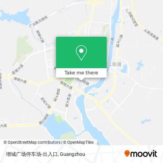 增城广场停车场-出入口 map