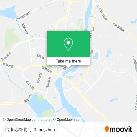 怡康花园-北门 map