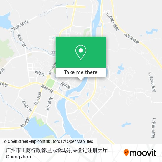 广州市工商行政管理局增城分局-登记注册大厅 map