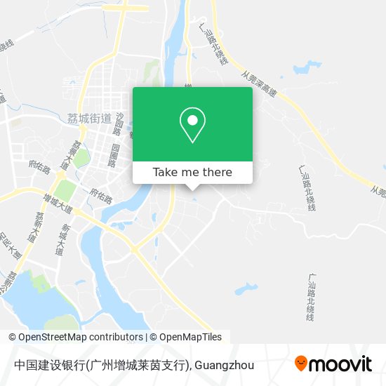 中国建设银行(广州增城莱茵支行) map