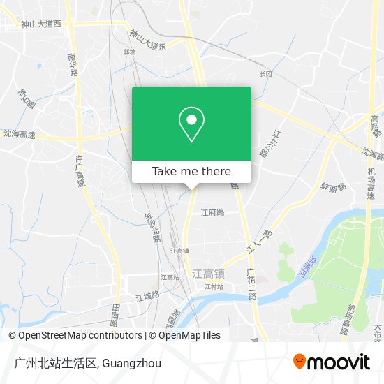广州北站生活区 map