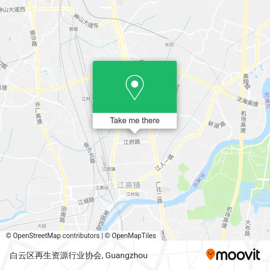 白云区再生资源行业协会 map