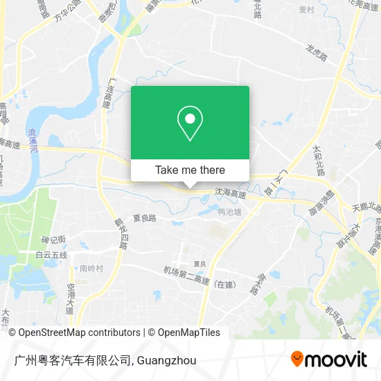 广州粤客汽车有限公司 map