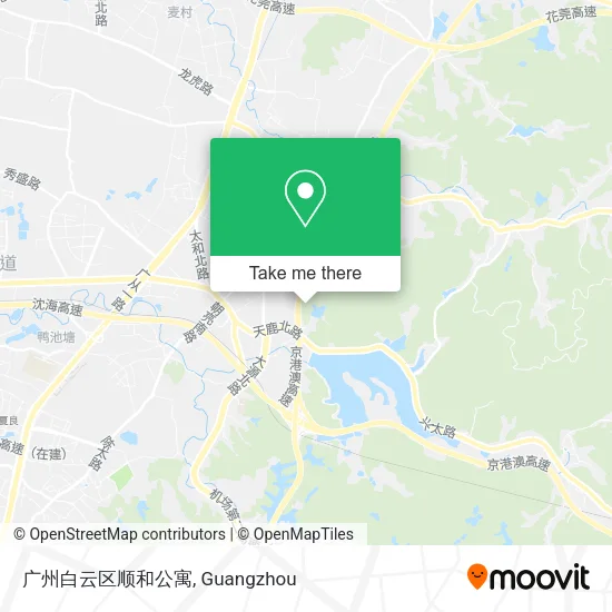 广州白云区顺和公寓 map