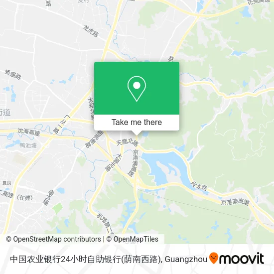 中国农业银行24小时自助银行(荫南西路) map