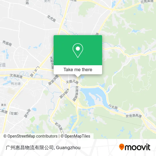 广州惠昌物流有限公司 map