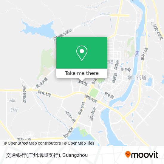 交通银行(广州增城支行) map