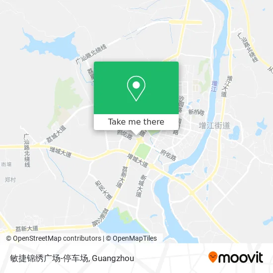敏捷锦绣广场-停车场 map
