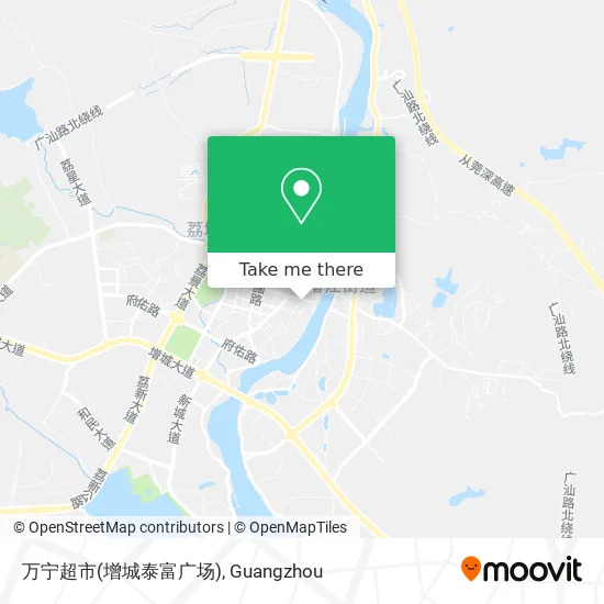 万宁超市(增城泰富广场) map