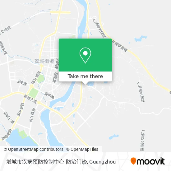 增城市疾病预防控制中心-防治门诊 map