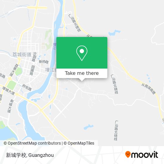 新城学校 map