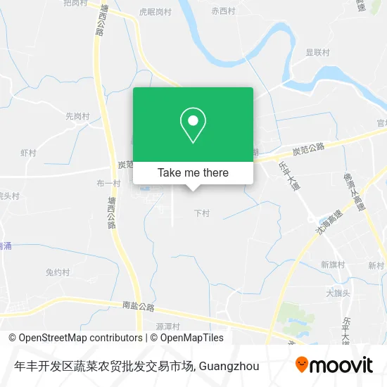 年丰开发区蔬菜农贸批发交易市场 map